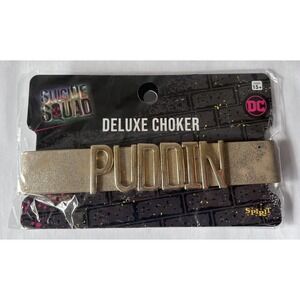 Harley Quinn Puddin Cosplay Strap Choker Necklace Costume Accessory DC Comics